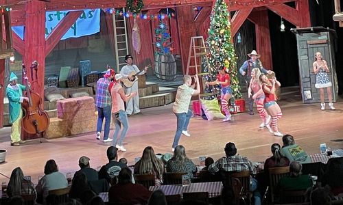 Hatfield and McCoy Dinner Show Stage - Christmas