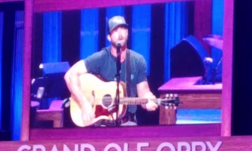 Singing and Playing Guitar at the Grand Ole Opry Country Music Show