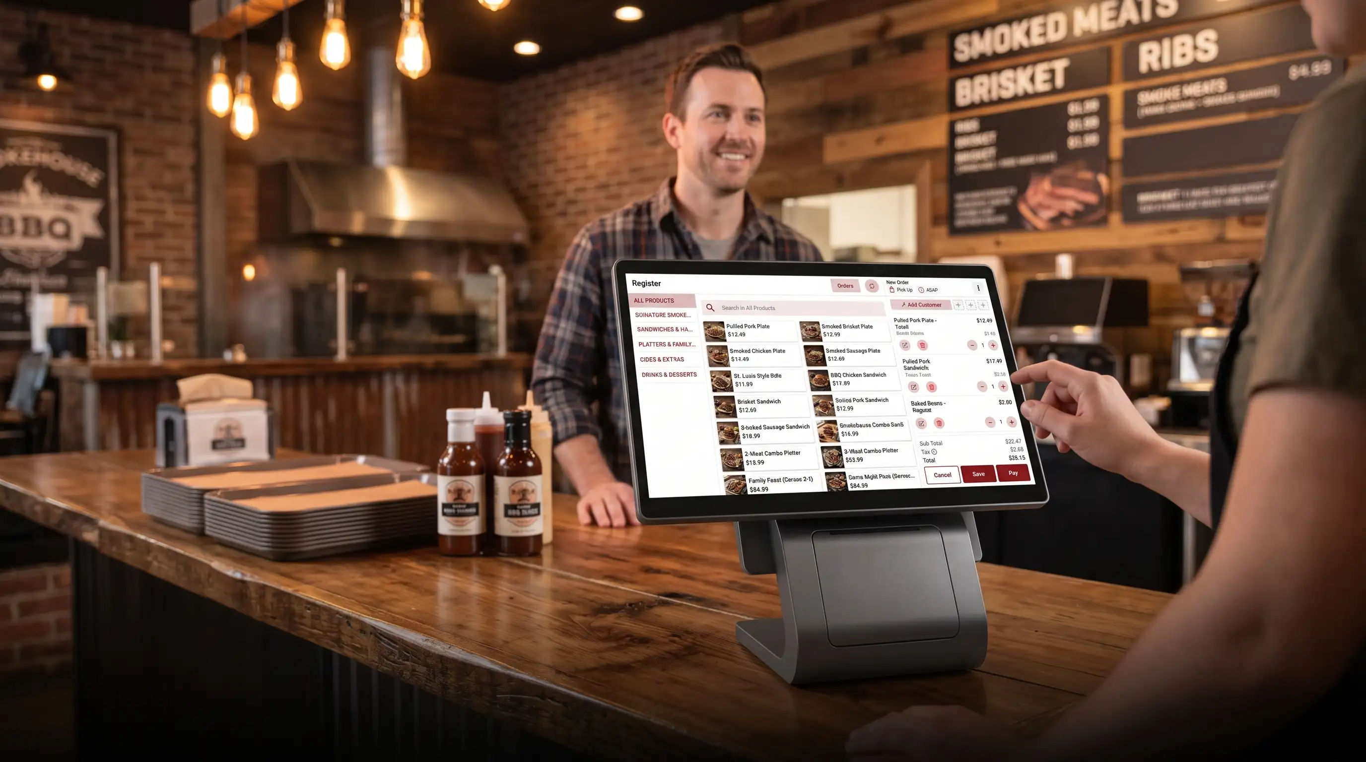 BBQ Restaurant & Smokehouse POS restaurant