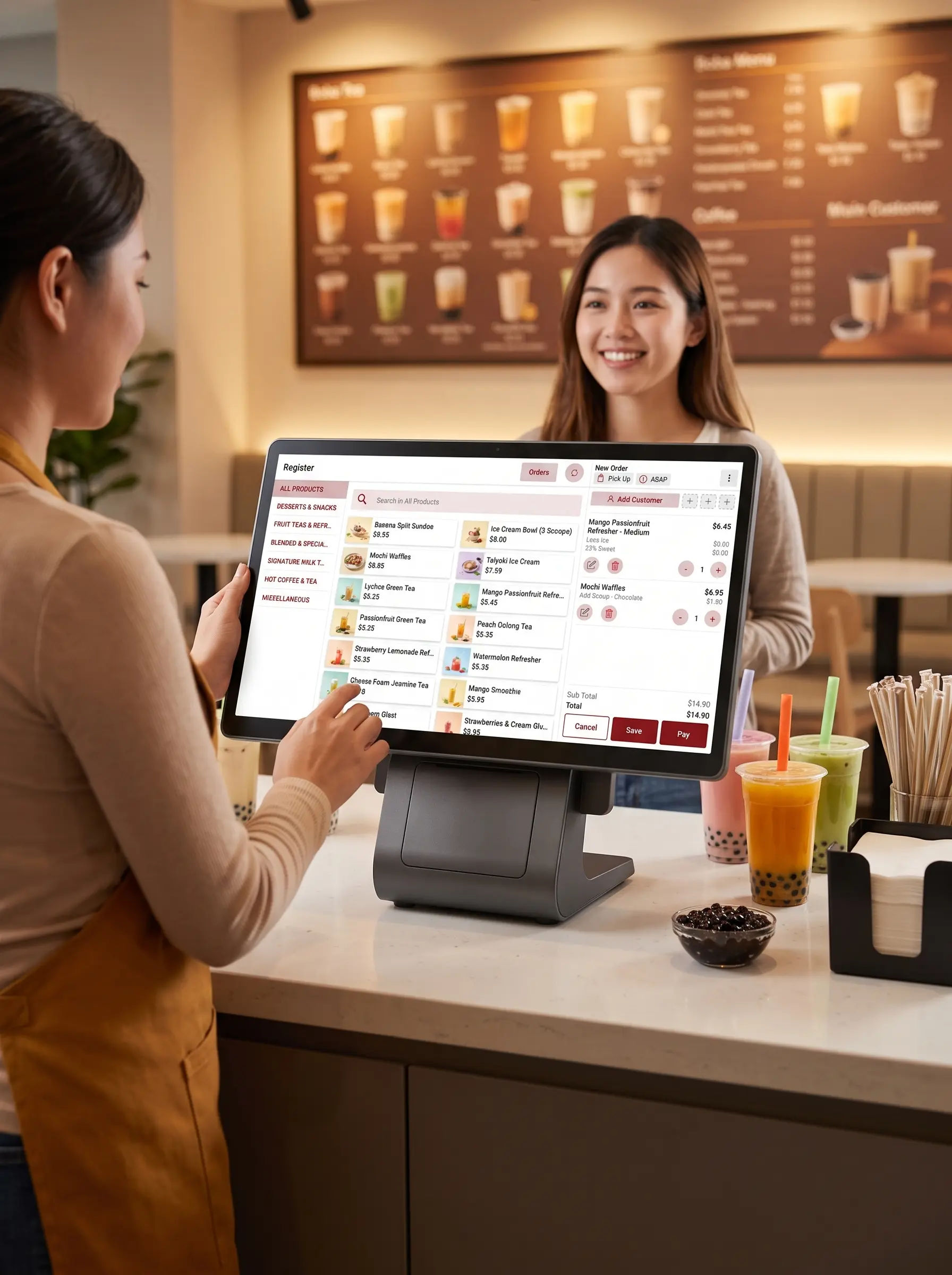 Boba & Bubble Tea Shop POS restaurant