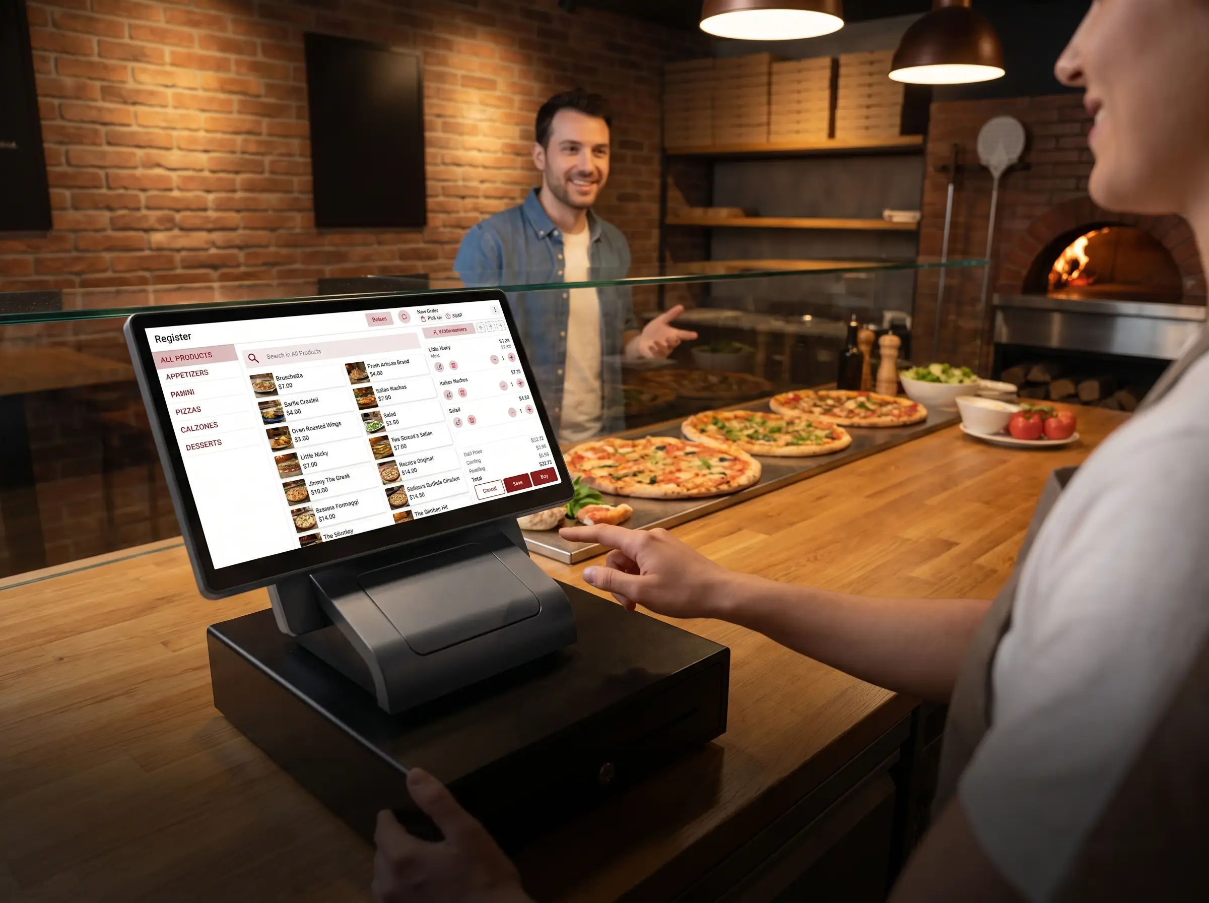 Pizzeria POS restaurant