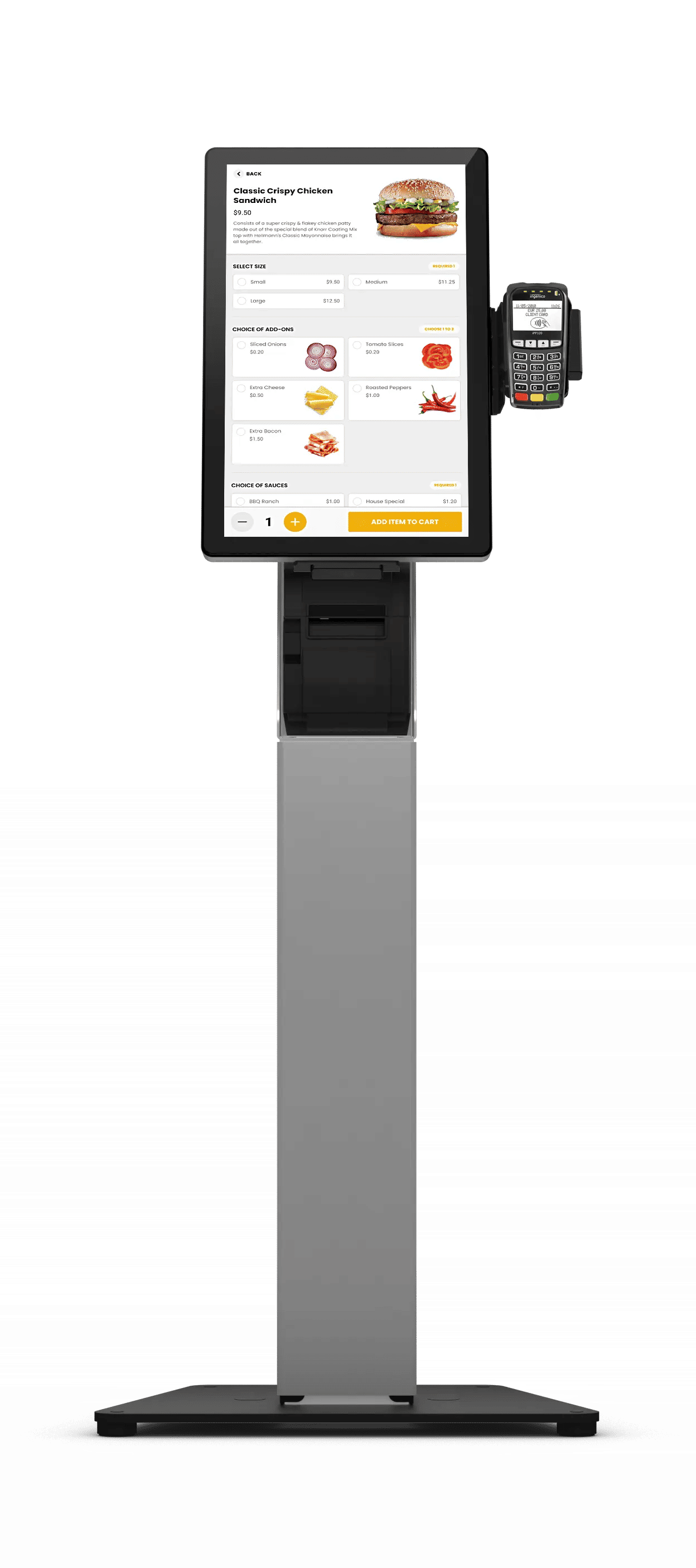 Floorstand Elo Kiosk for restaurant business by Elo Kiosk.webp