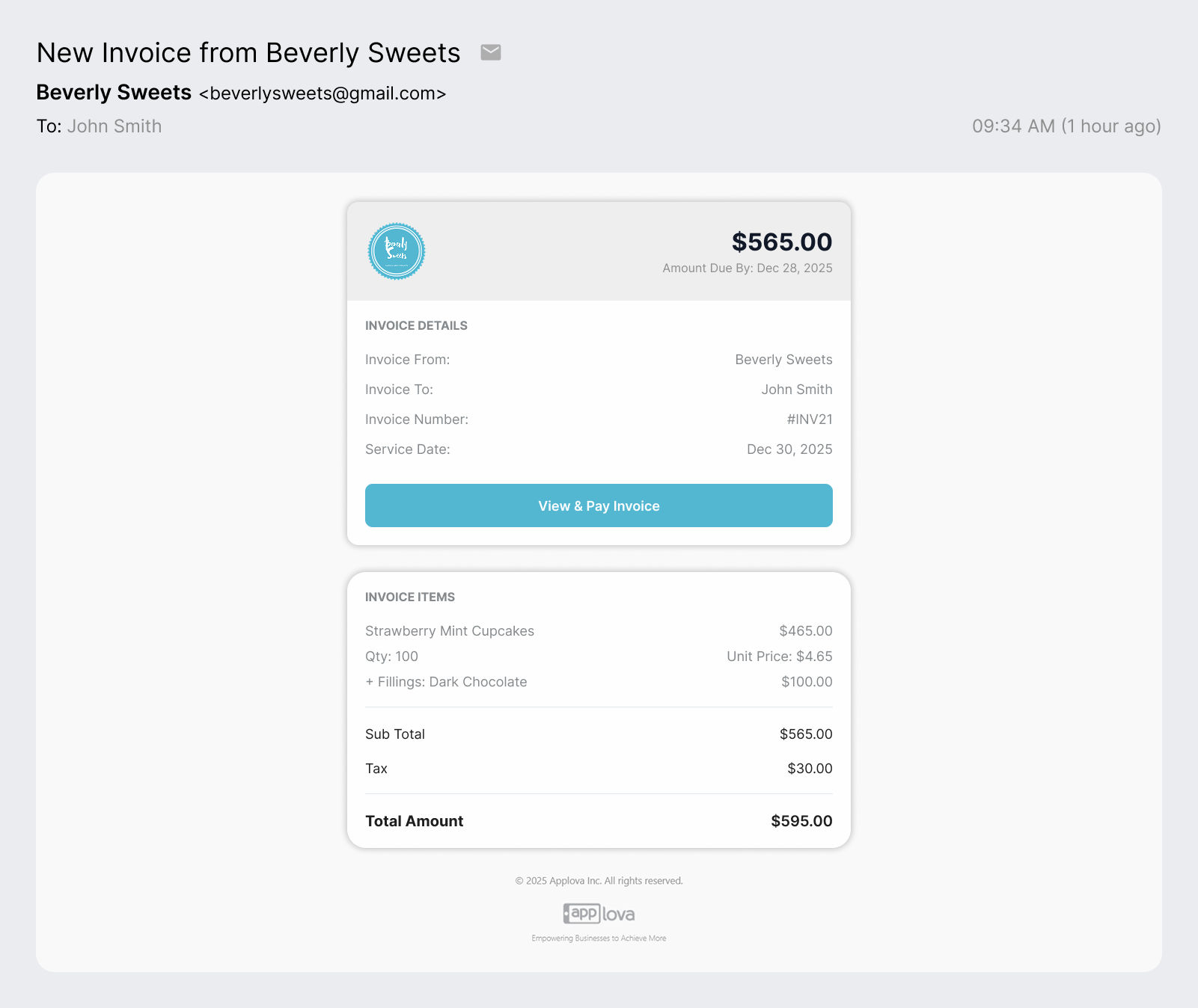 Desktop Invoice View 2