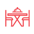 casual dining icon - mobile store