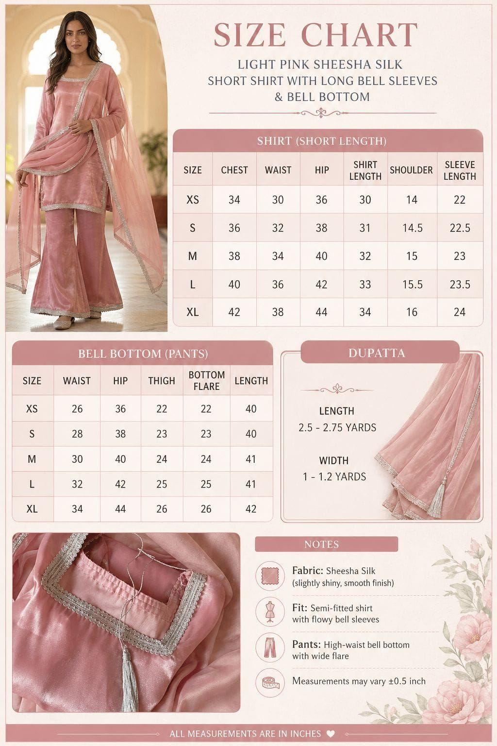 3 Piece Kurti Set