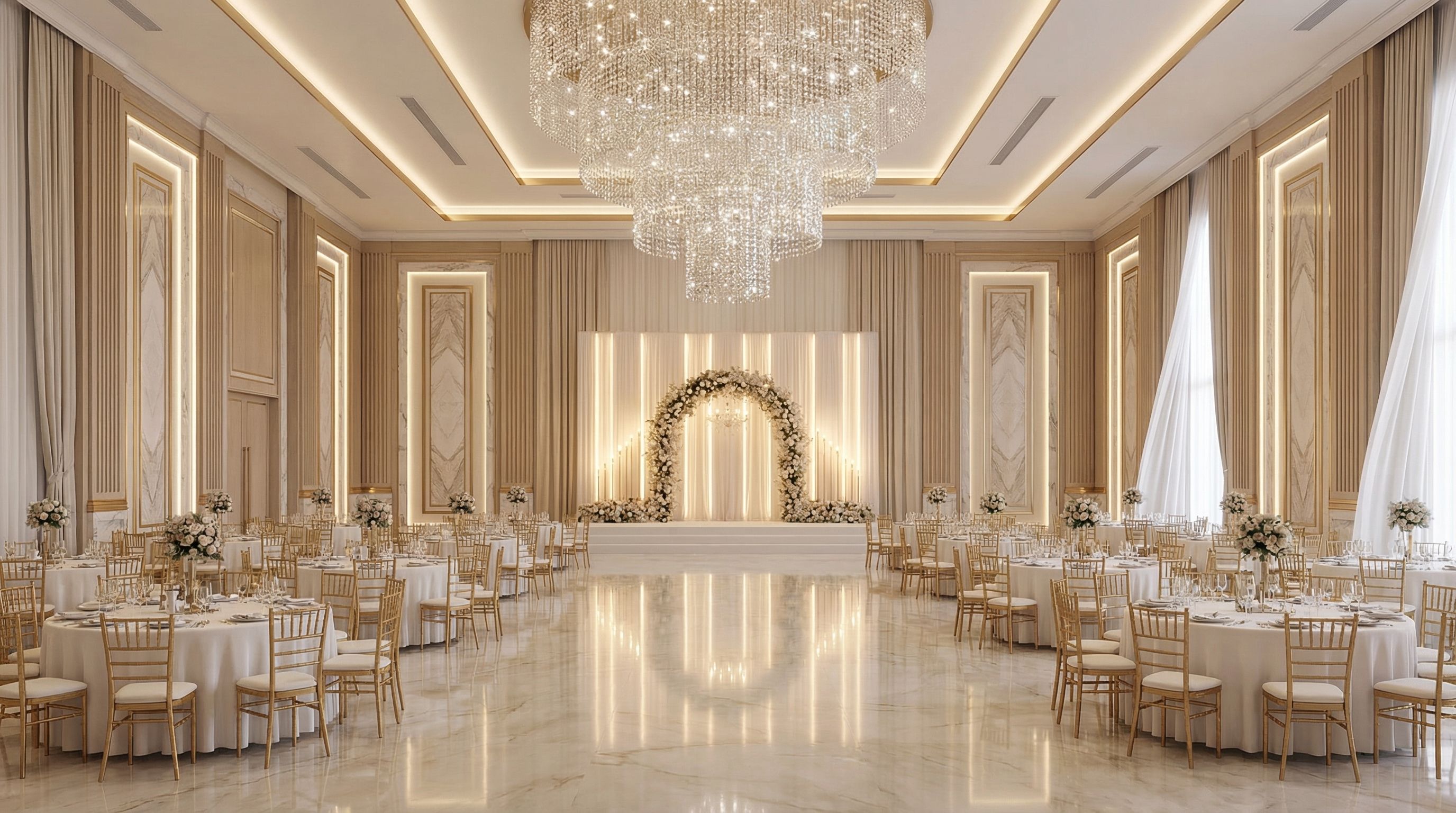 Wedding Hall Interior Design – Luxury Wedding Venue Design Ideas