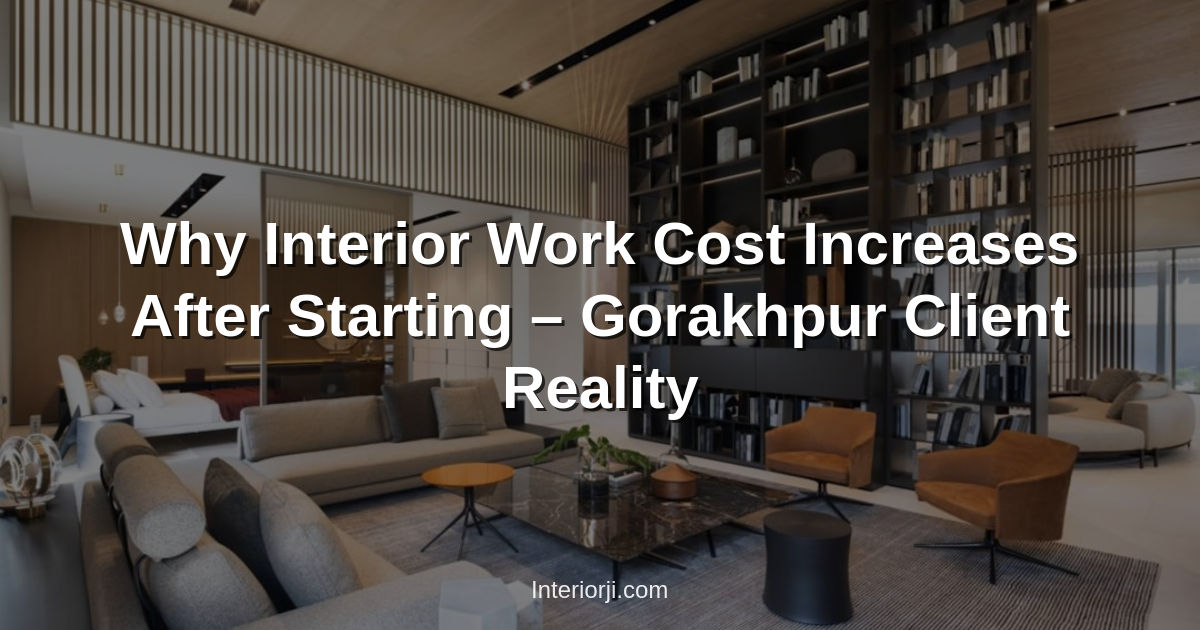 Why Interior Work Cost Increases After Starting – Gorakhpur Client Reality