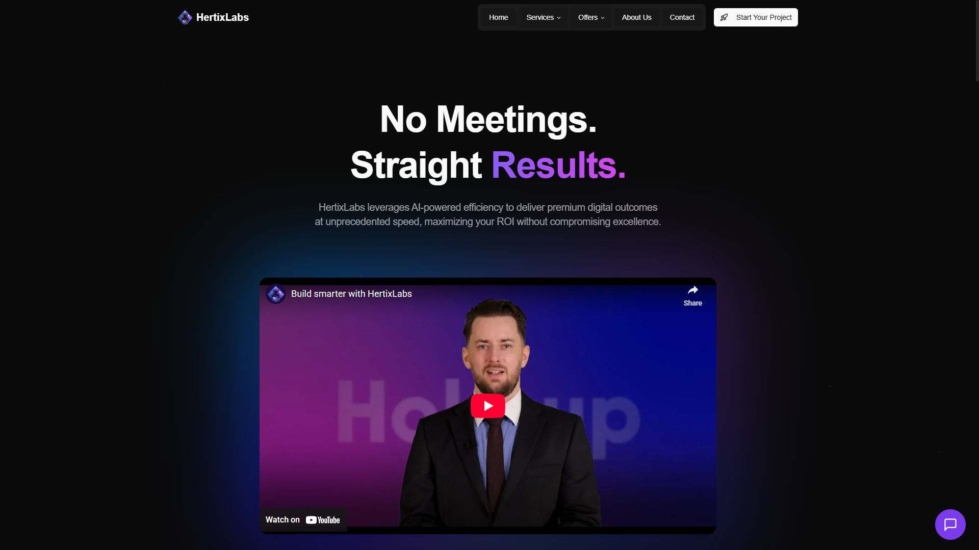 HertixLabs Website - Image 1