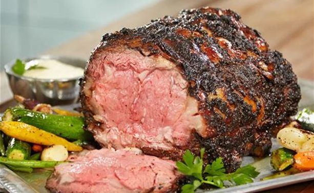 Party Rib Tray Wenu | ROASTED HERB AND GARLIC ENCRUCTED PRIME RIB PARTY TRAY