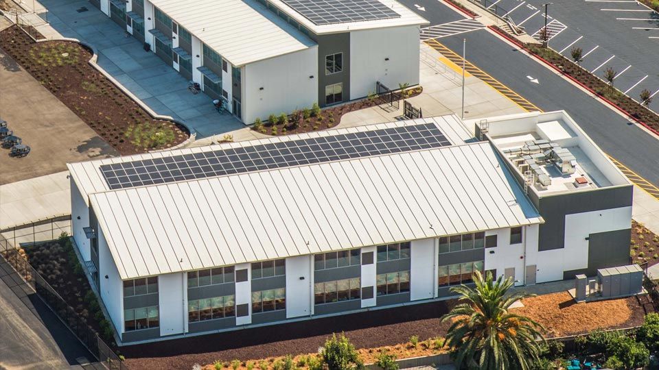 Aerial view of Cedar Grove Elementary School