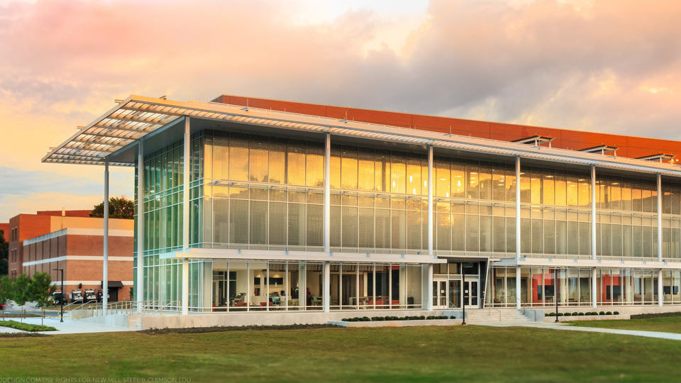 Exterior of Clemson Watt building