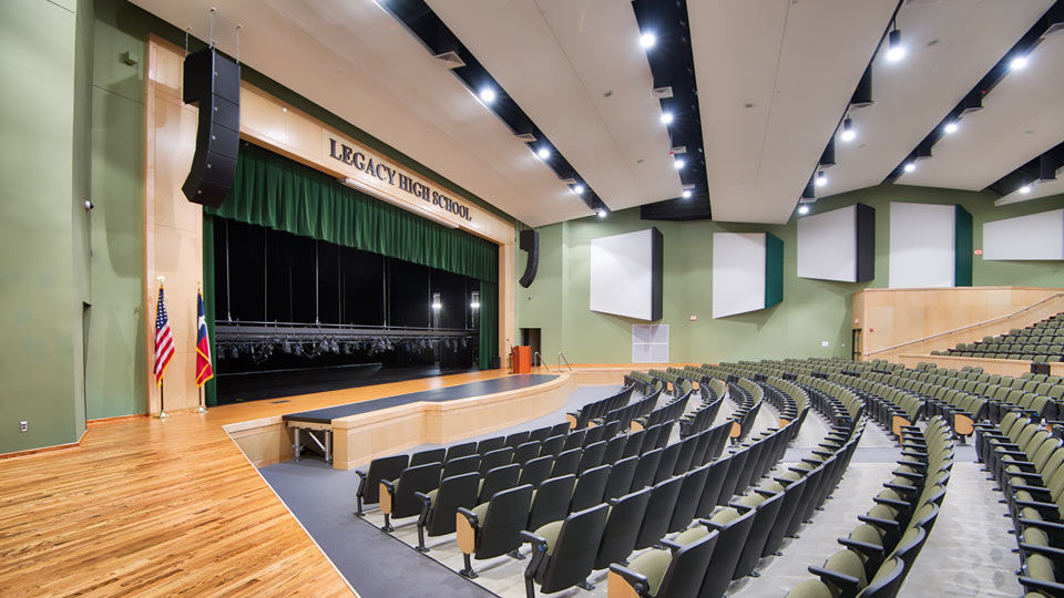Auditorium main stage and seating