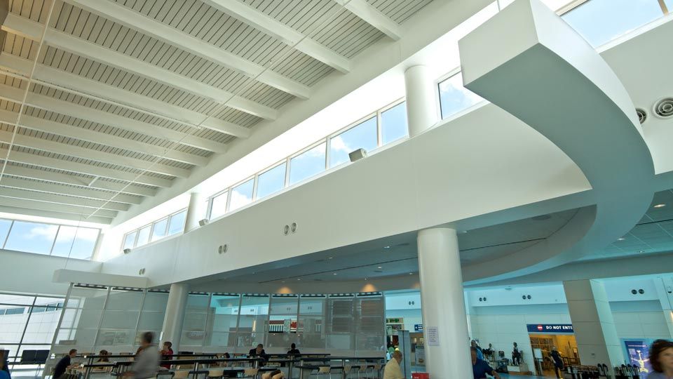 Jacksonville airport food court with Versa-Dek® Acoustical roof deck