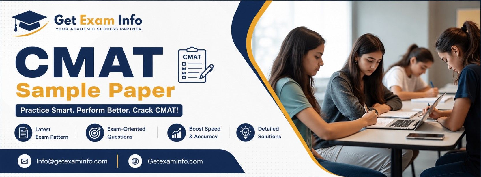 CMAT Sample Question Papers 2027 with Solutions in PDF