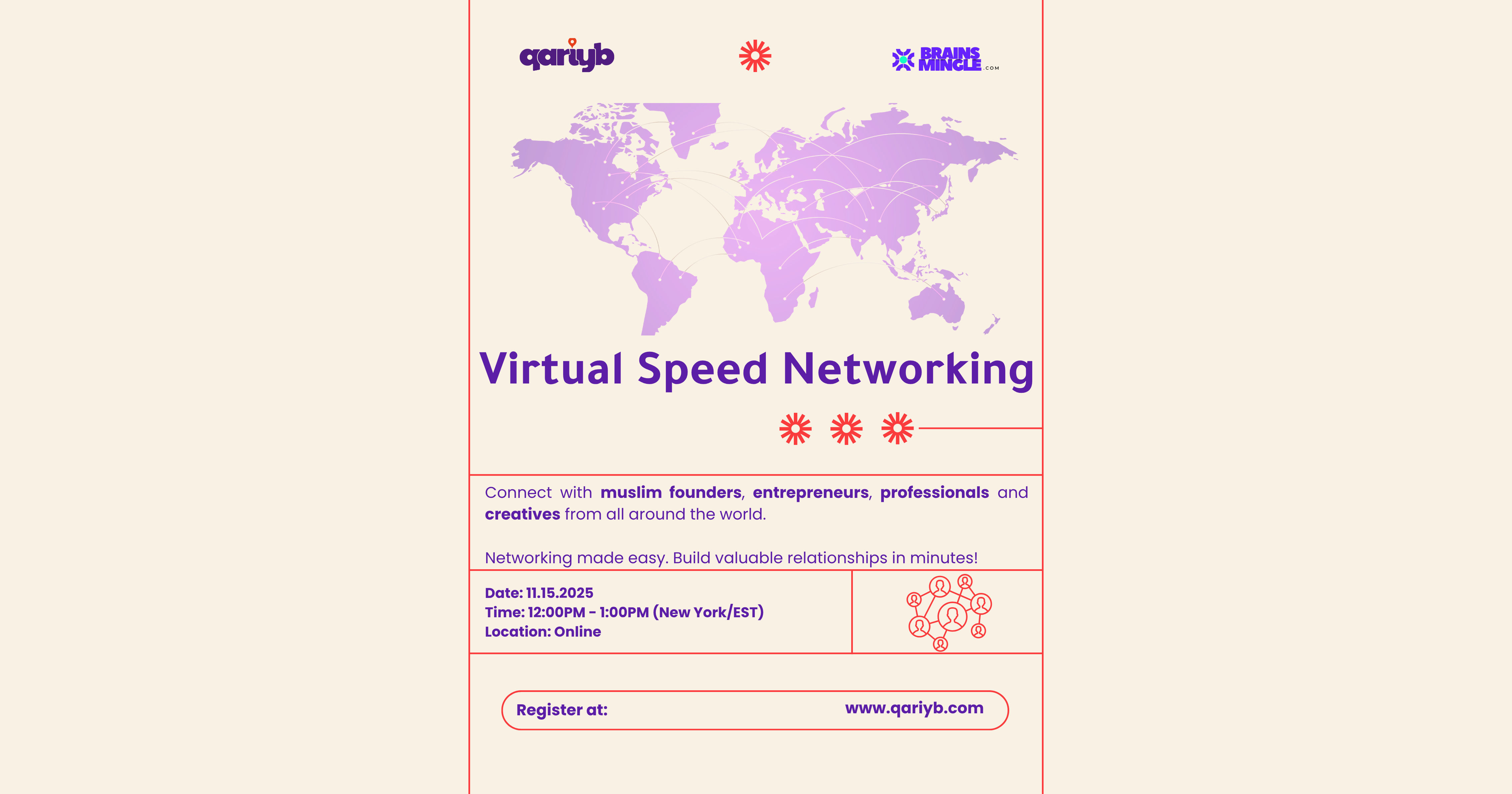 Qariyb Connect - Virtual Speed Networking