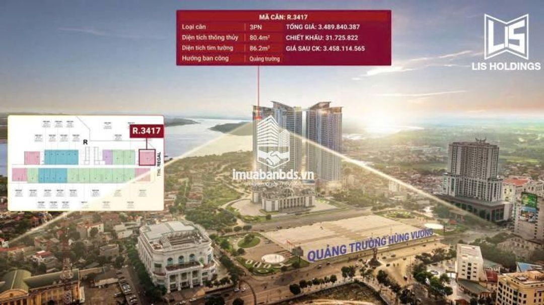 CĂN HỘ 3PN VIC GRAND SQUARE – NHÀ ĐẸP, LỜI TO, NGAY TRUNG TÂM VIỆT TRÌ! - ảnh 1