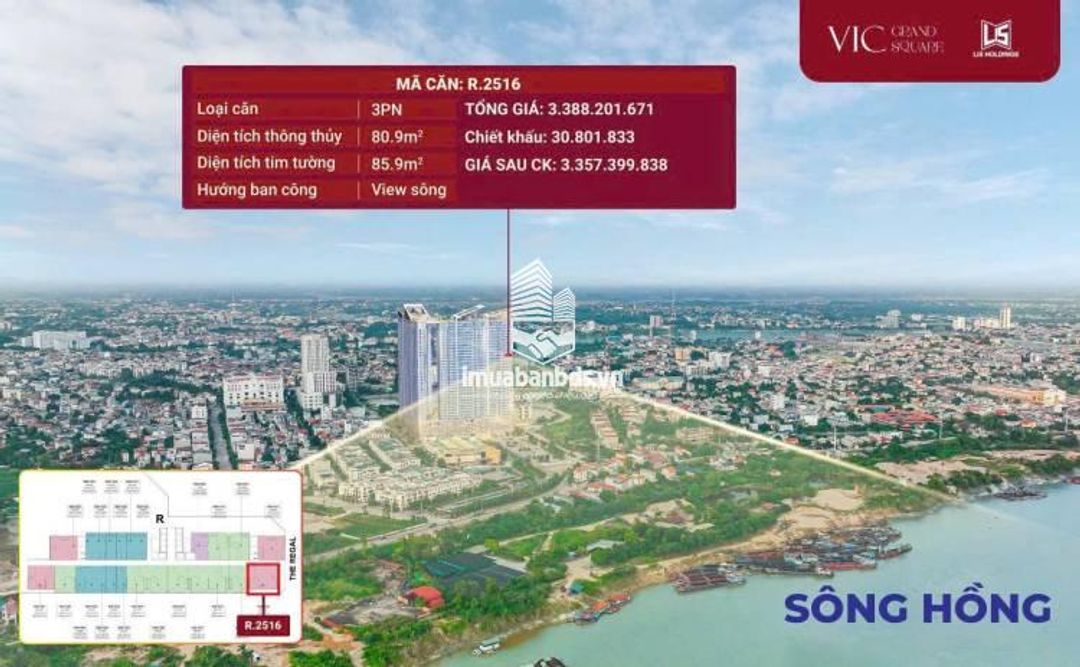 CĂN HỘ 3PN VIC GRAND SQUARE – NHÀ ĐẸP, LỜI TO, NGAY TRUNG TÂM VIỆT TRÌ! - ảnh 2