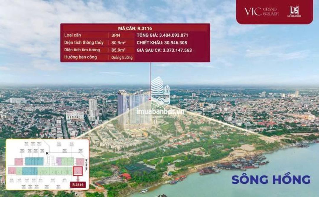 CĂN HỘ 3PN VIC GRAND SQUARE – NHÀ ĐẸP, LỜI TO, NGAY TRUNG TÂM VIỆT TRÌ! - ảnh 4