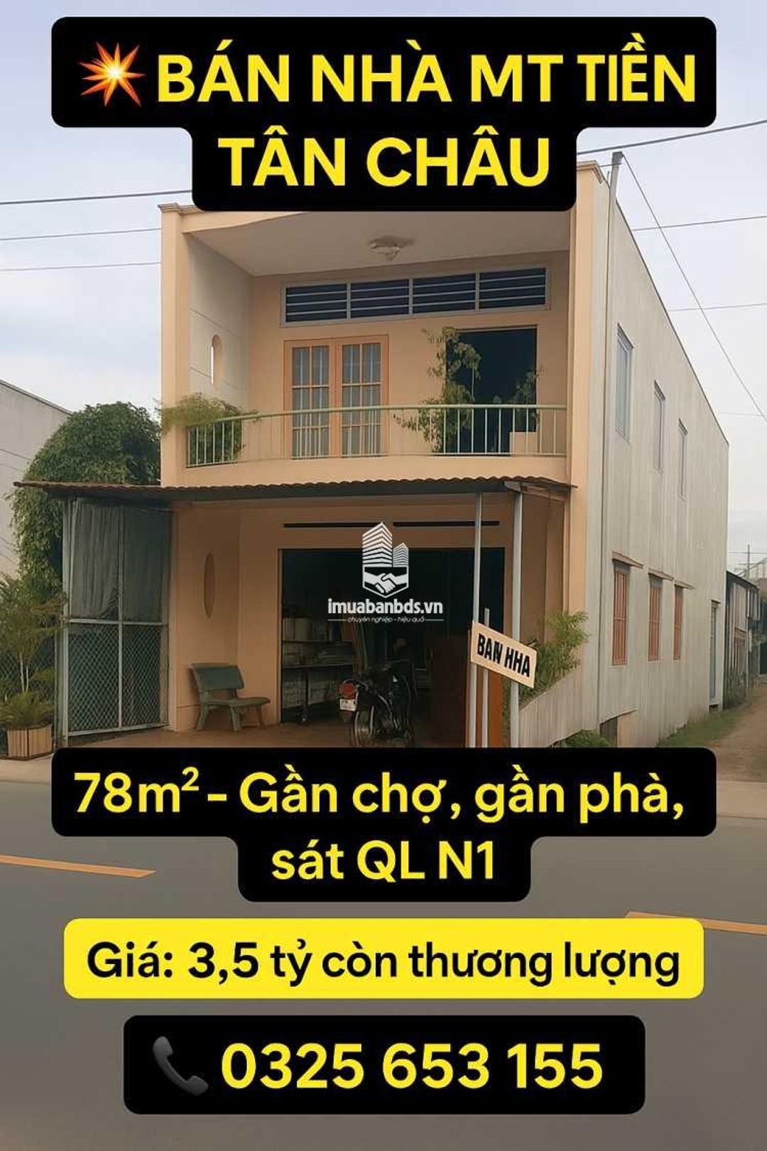 Bán nhà mặt phố.Nha 1 trệt 1 lâu.Gan chợ.Gan bên phà.Duong lớn thuận lợi kinh doanh.Gia 3 tỷ 500 tr - ảnh 2