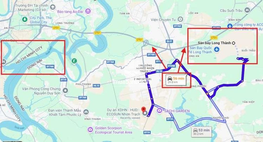 CHÍNH CHỦ BÁN 420M2 ĐẤT NỀN NGANG 21M - MẶT TIỀN ĐƯỜNG 26M - NHƠN TRẠCH - GẦN SÂN BAY LT - ảnh 2