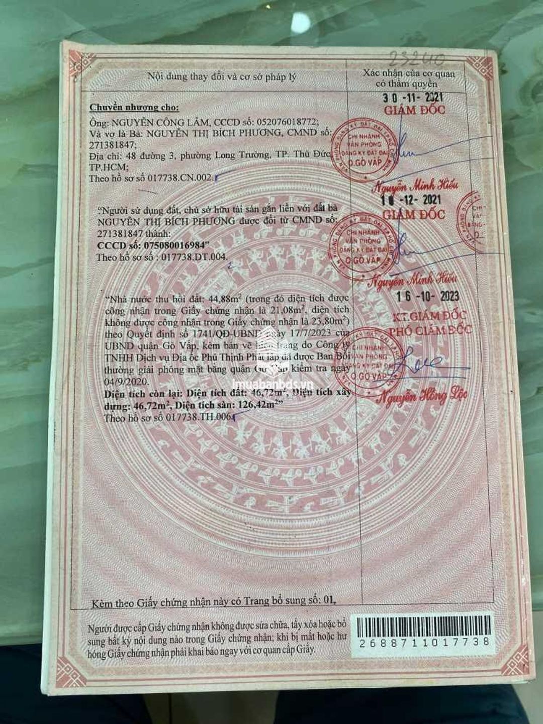 NHÀ 3 TẦNG, VỊ TRÍ MẶT TIỀN KINH DOANH SẦM UẤT BẬC NHẤT QUẬN GÒ VẤP. LH:0345678168. - ảnh 9