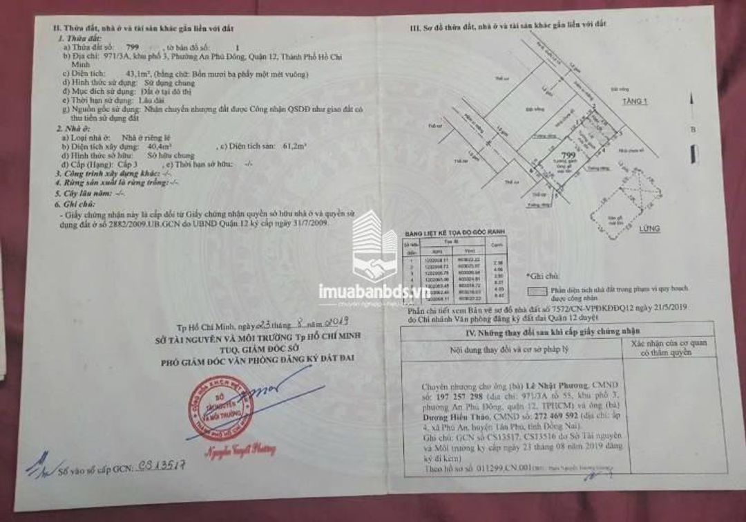 Bán nhà hẻm 971/3A KP3 P. An Phú Đông Q12 nhà trống giao ngay - ảnh 4