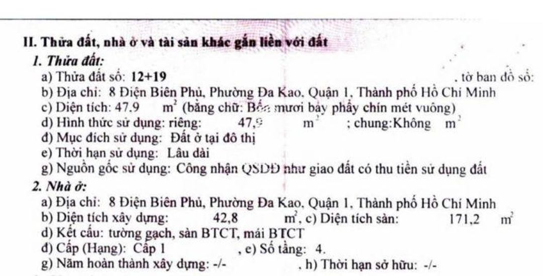 Bán 2 căn đối diện 47.9m2 SHR hẻm Điện Biên Phủ Q1 cách MT vài bước chân - ảnh 7