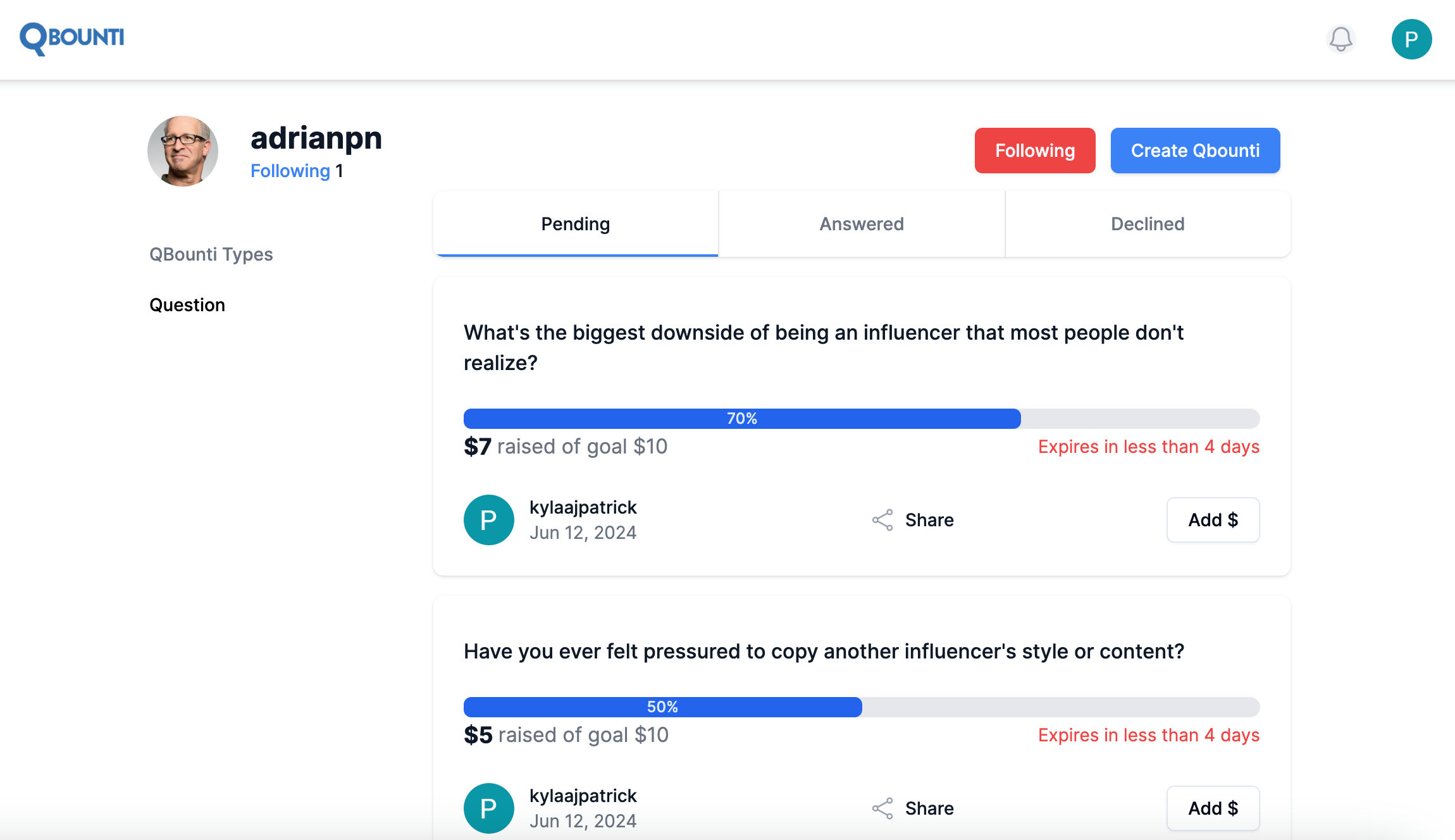 QBounti screenshot