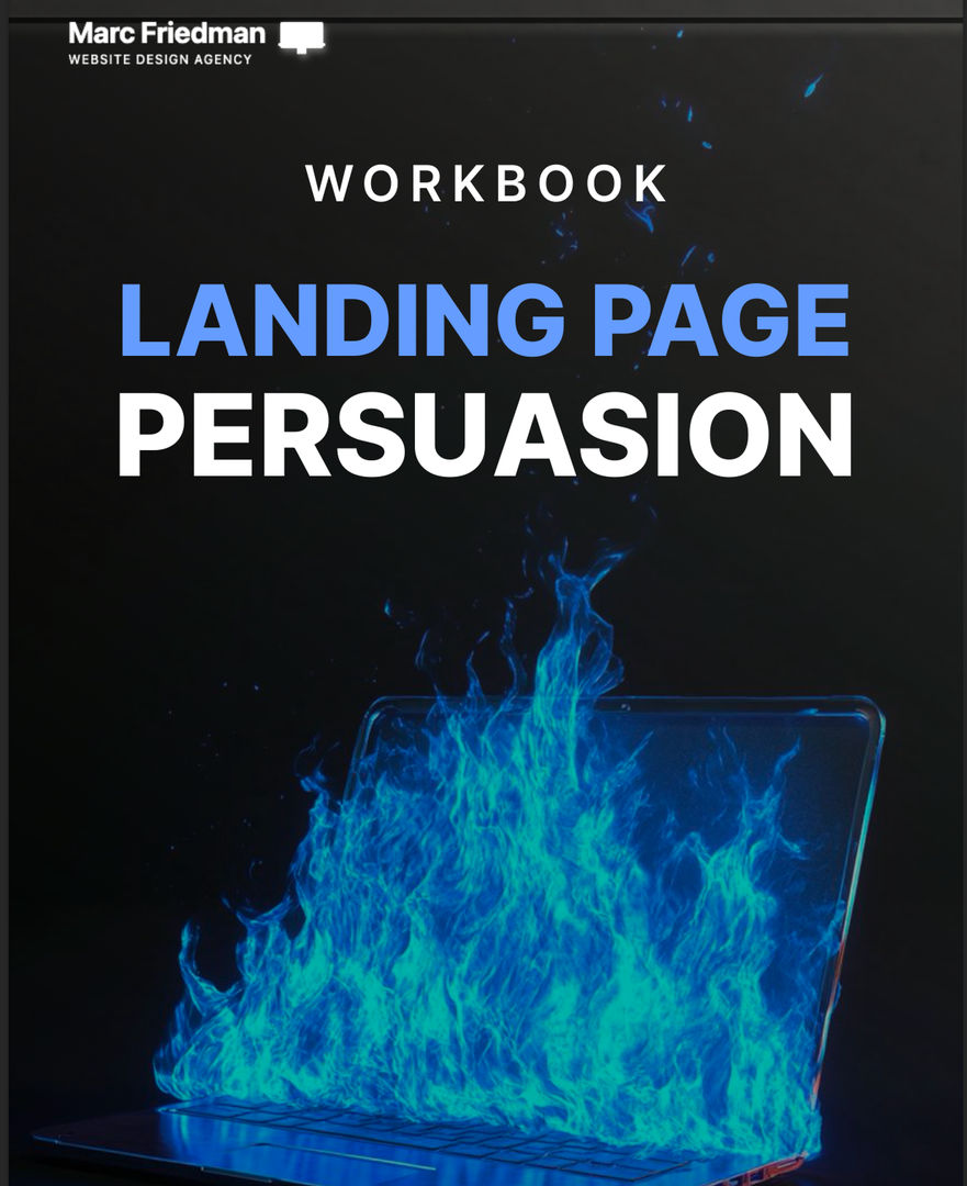 Cover of the free guide, The Landing Page Lead Magnet