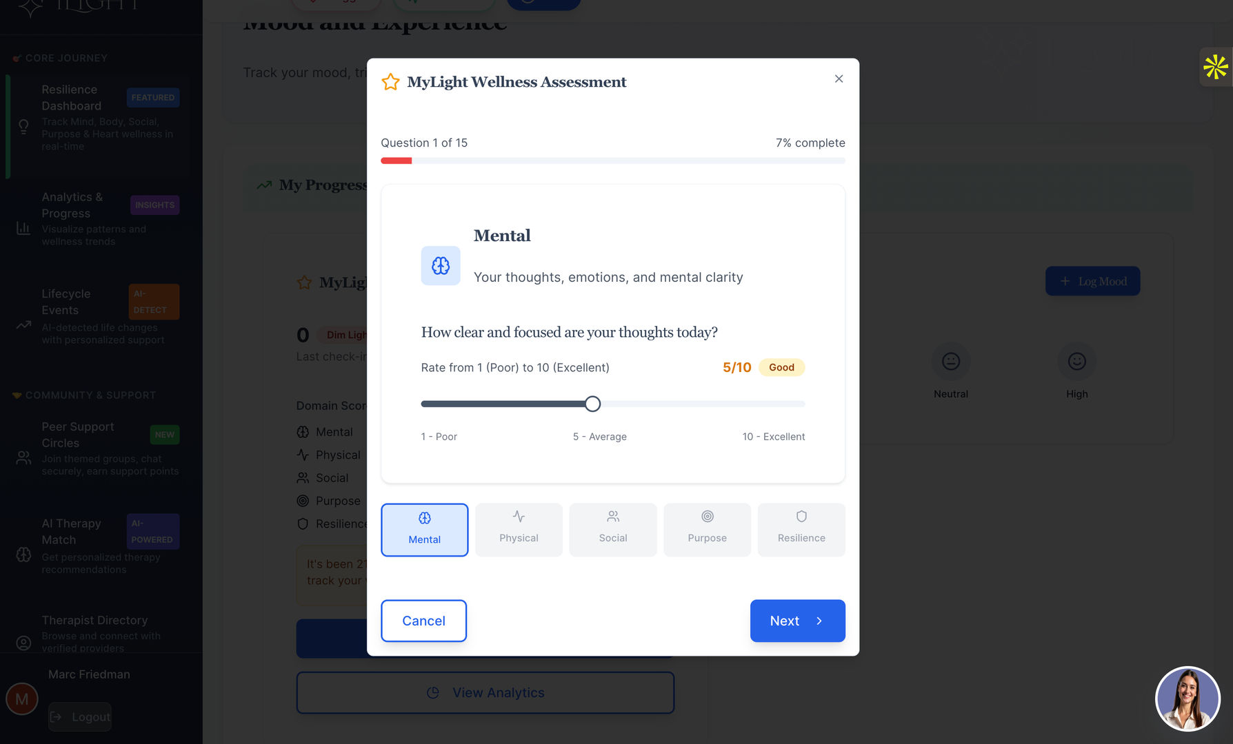 SaaS dashboard
