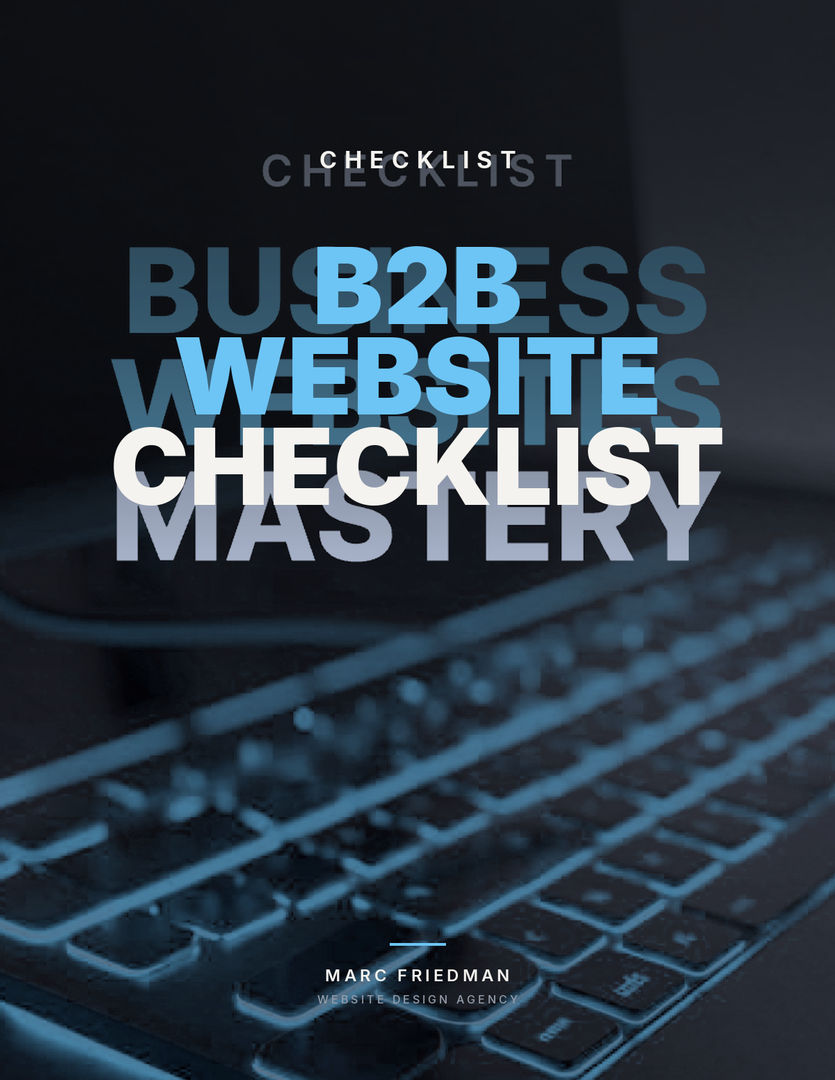Cover of the free B2B Website Checklist