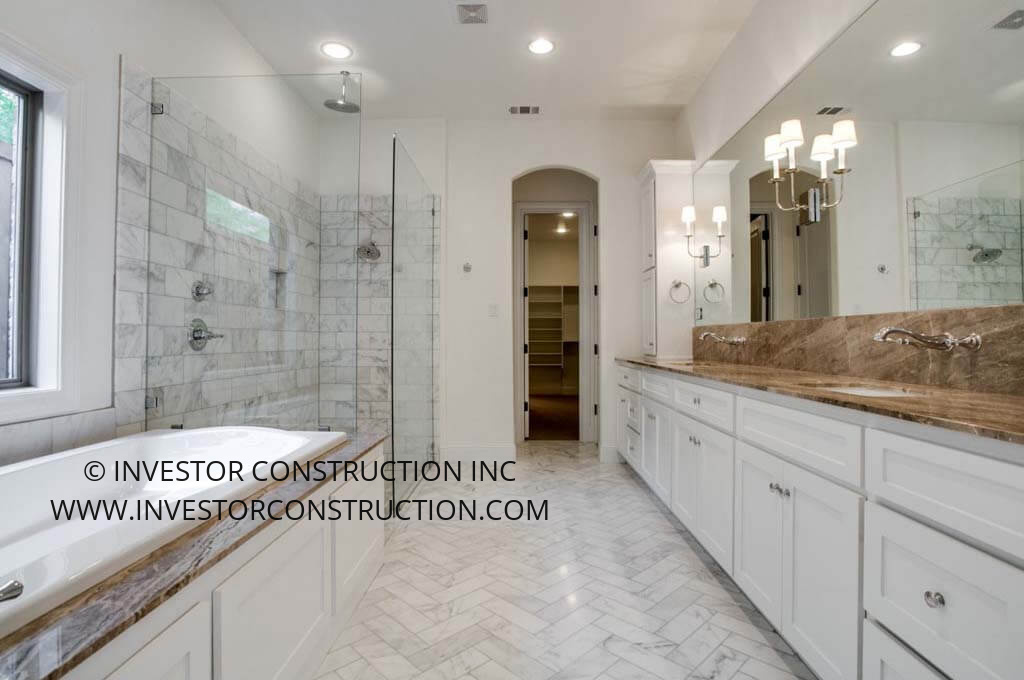 4587 Elsby Ave, Dallas, Briarwood, master bathroom 2. View full photo gallery at: https://goo.gl/524UGf