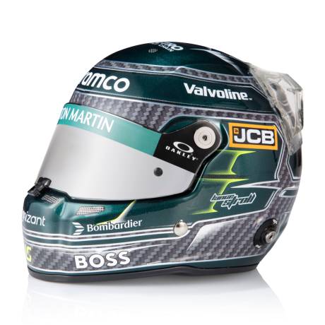 Mini Capacete Lance Stroll Aston Martin F1