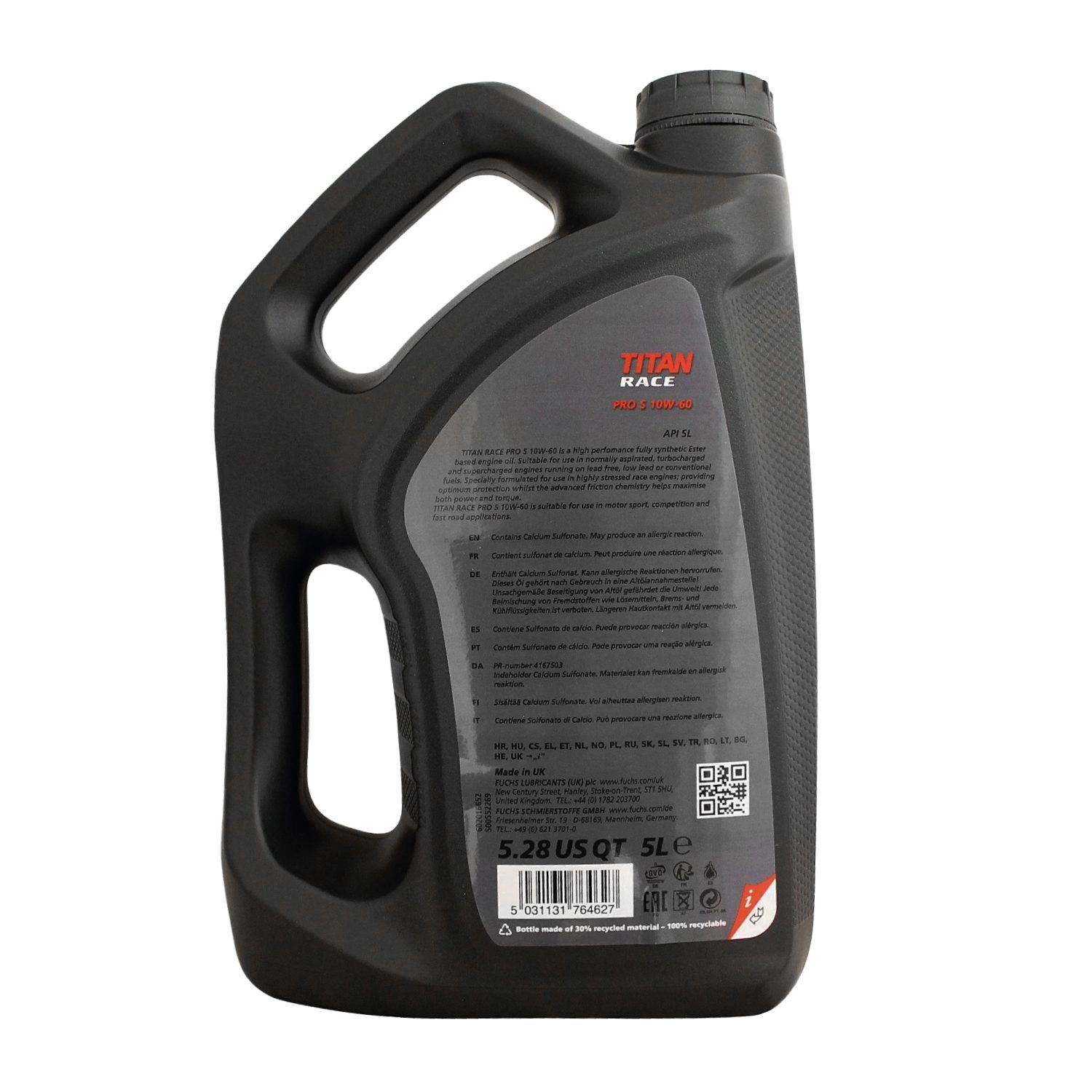 Óleo de Motor TITAN RACE PRO S 10W60 5L - Image 2