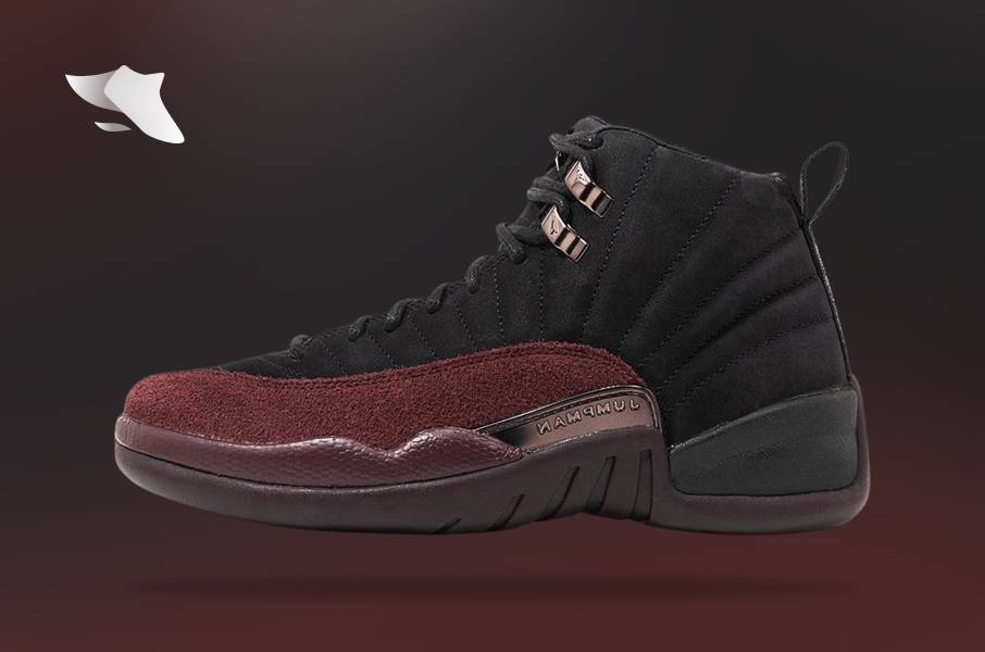 First Look At The New A Ma Maniere Air Jordan 12 Black Burgundy