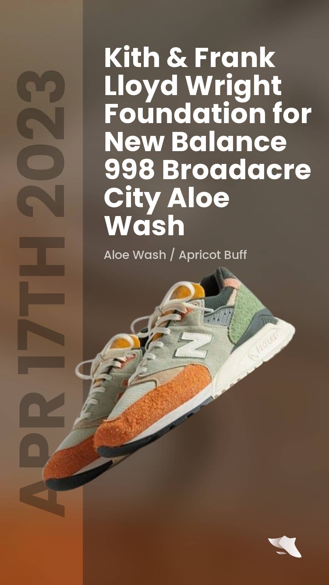 Kith & Frank Lloyd Wright Foundation for New Balance 998 Broadacre