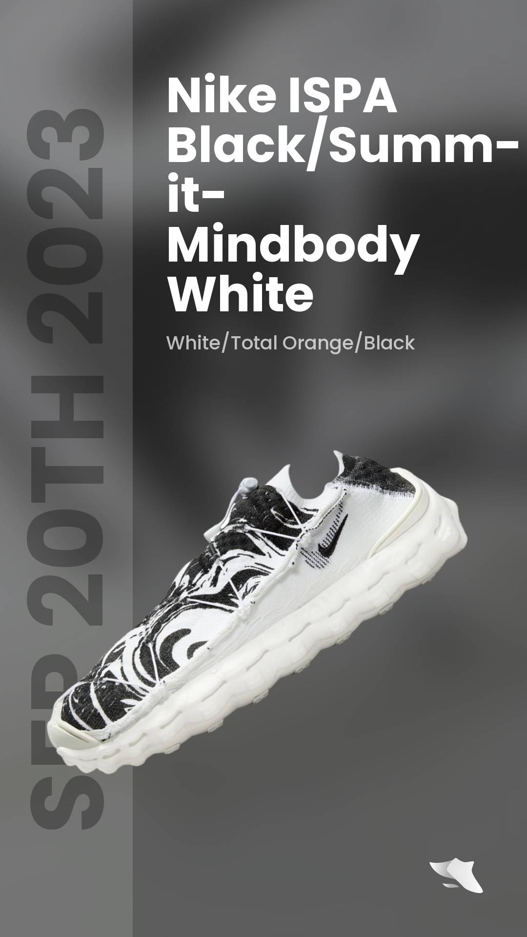 Nike ISPA Mindbody Black/Anthracite Suminagashi Shoe