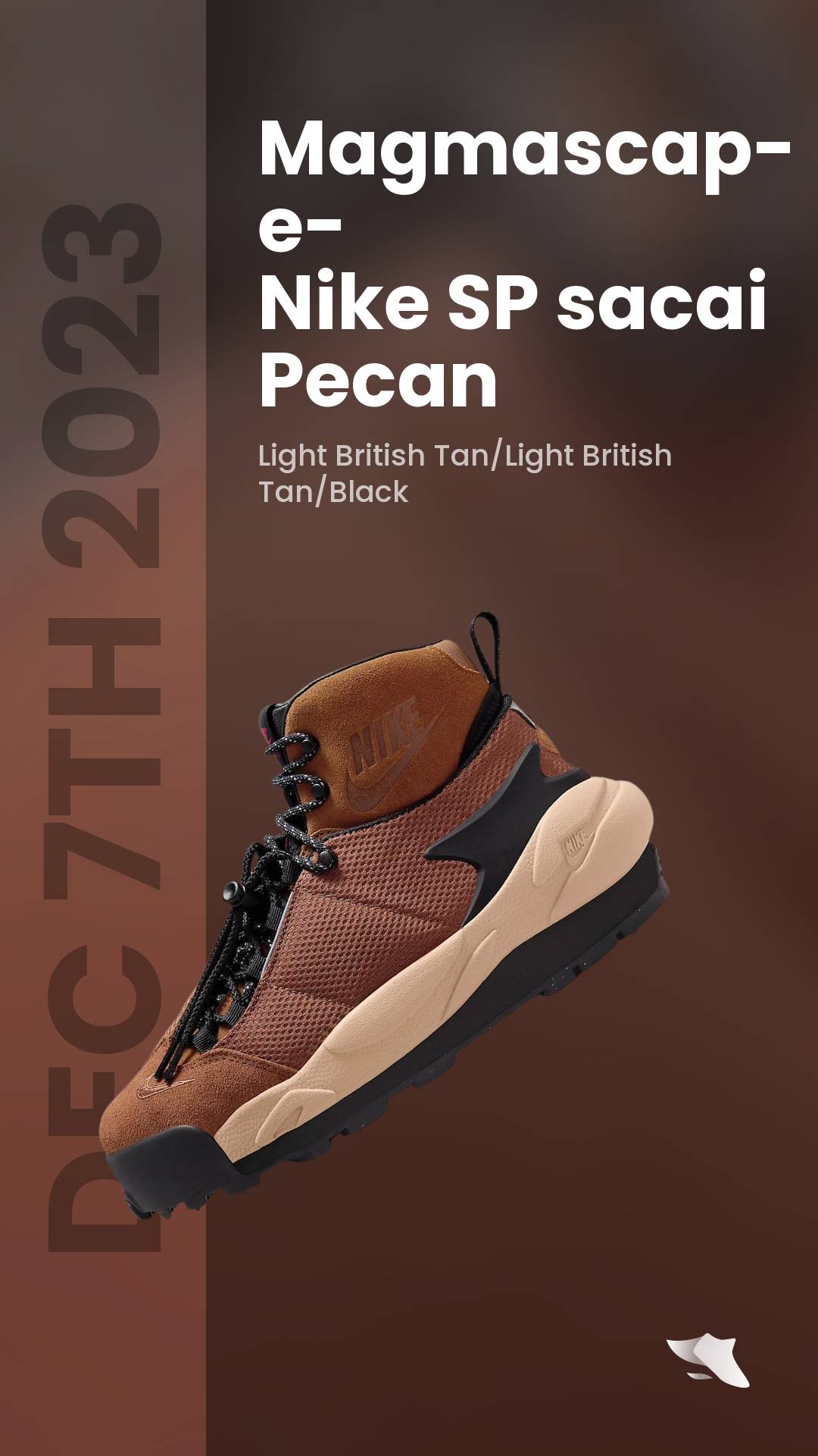 Nike Magmascape SP sacai Pecan | Release Information