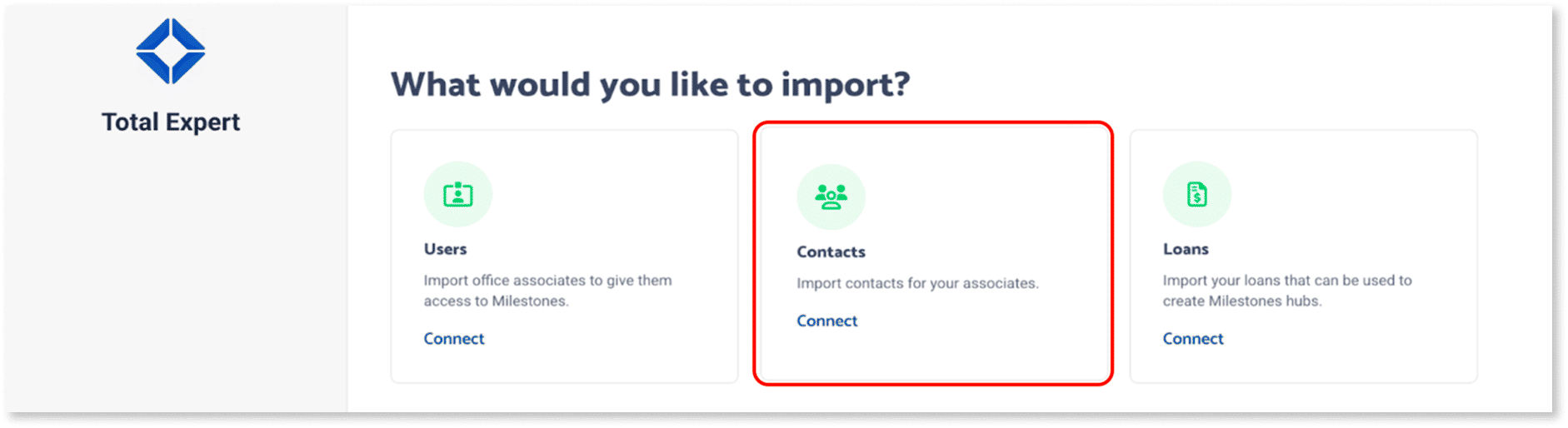 Import contacts