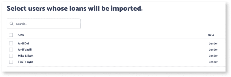 Select users