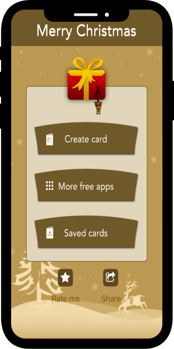 Christmas Card Maker feature screen