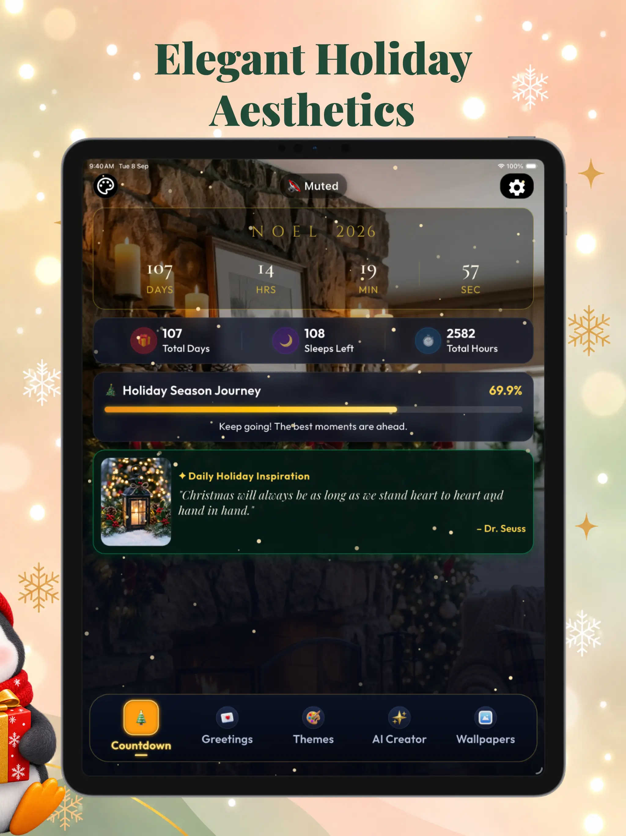Christmas Countdown Timer iPad screenshot 9