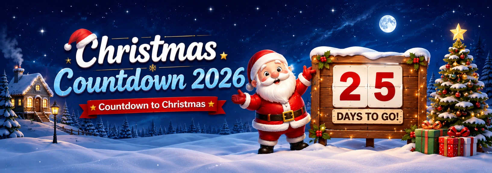 Santa with gifts