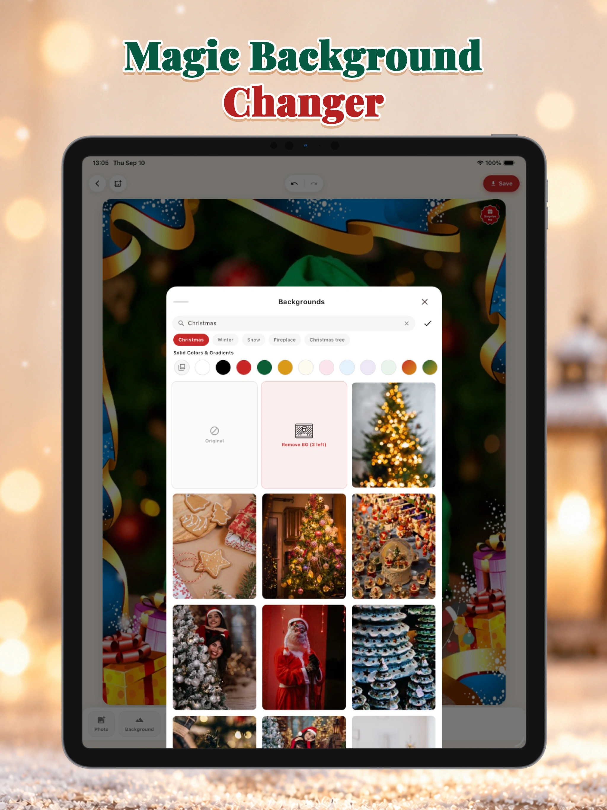 Christmas Photo Maker iPad screenshot 5
