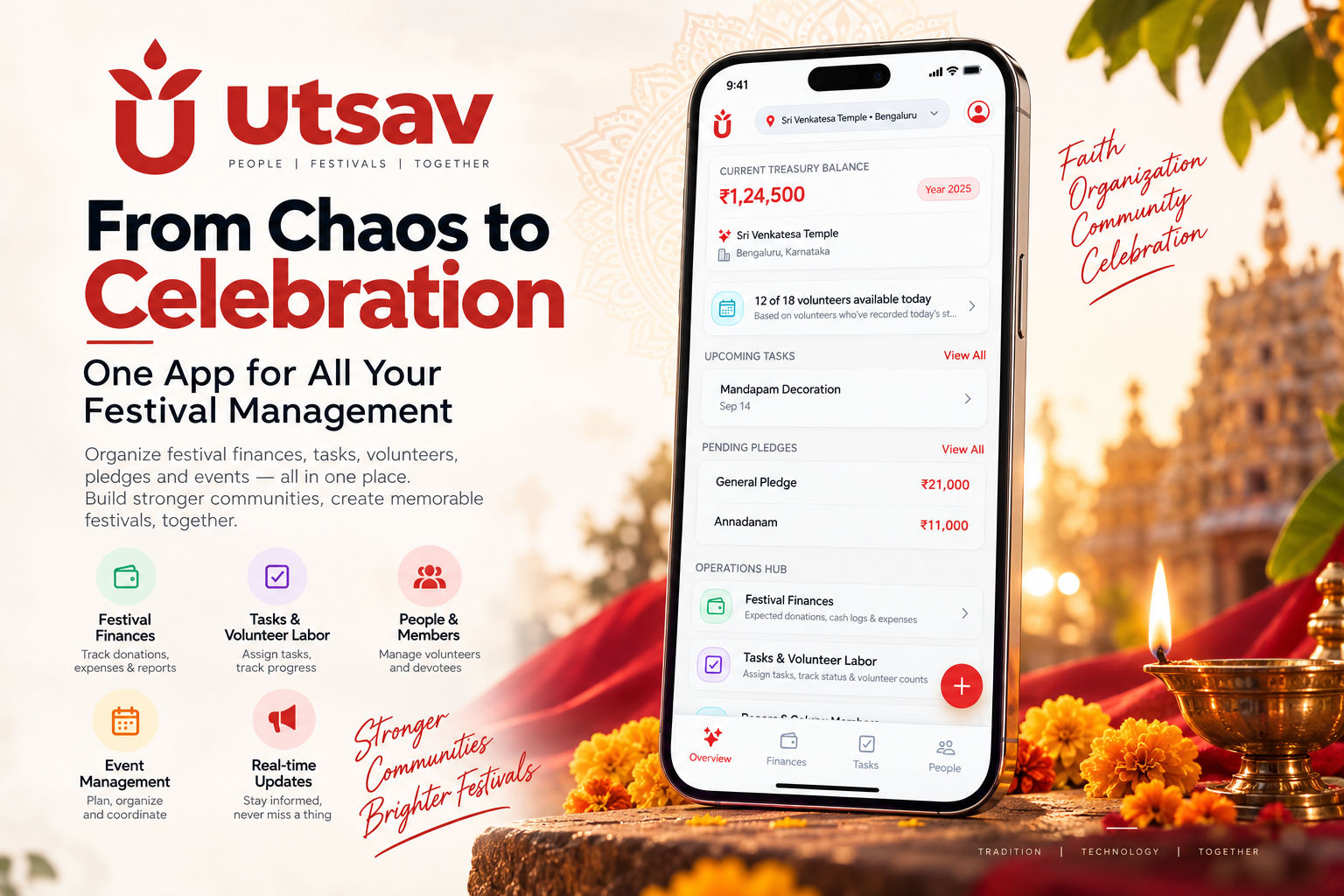 Utsav – Festival & Community Event Management App artifact 1