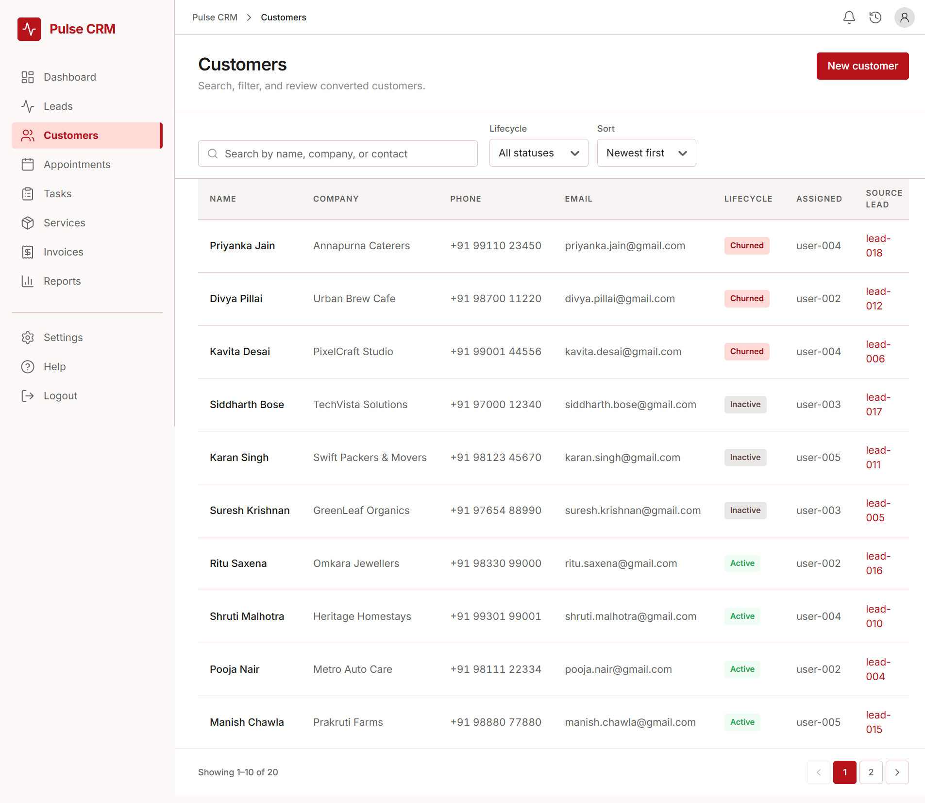 Pulse CRM artifact 3