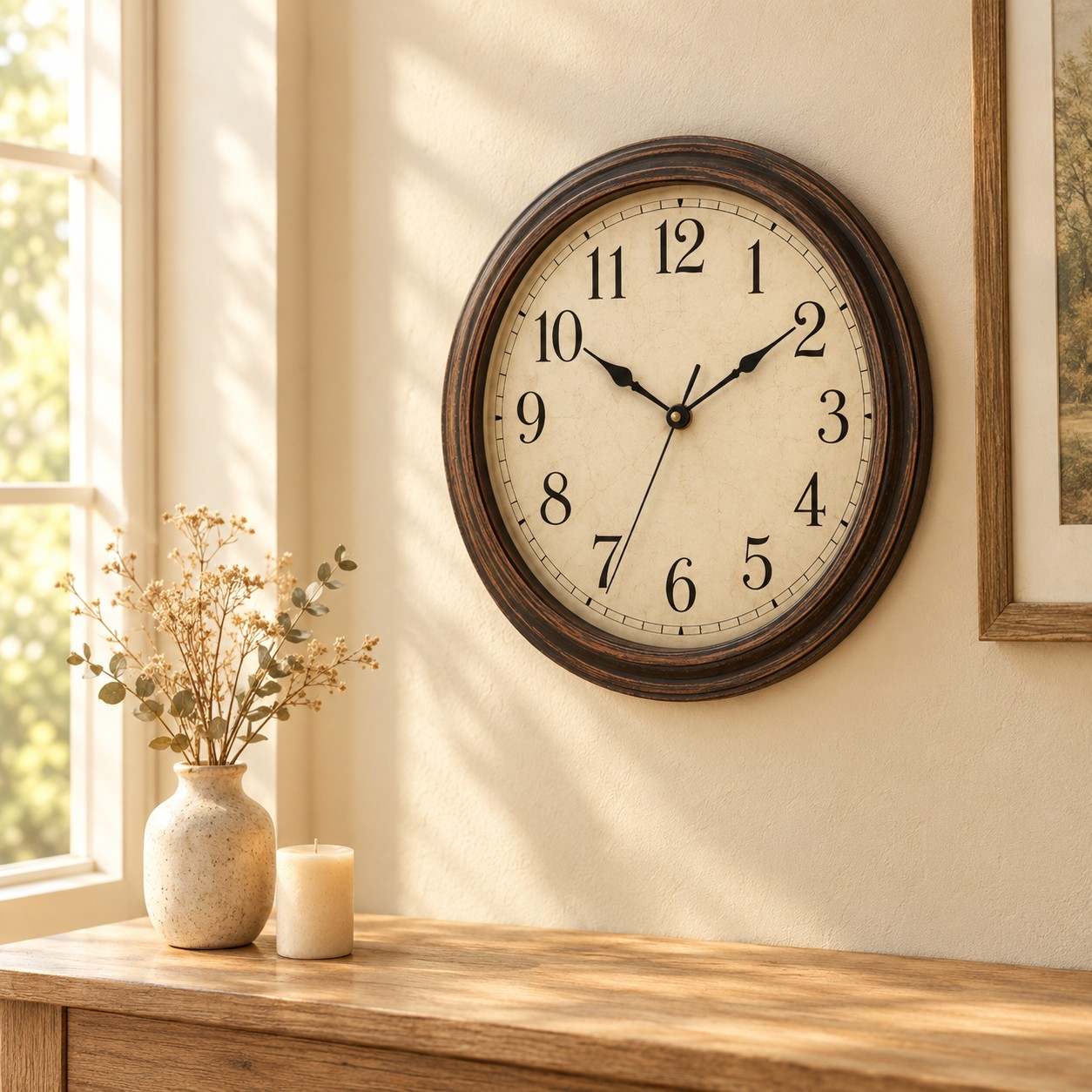 Retro Bronze Decorative Wall Clock