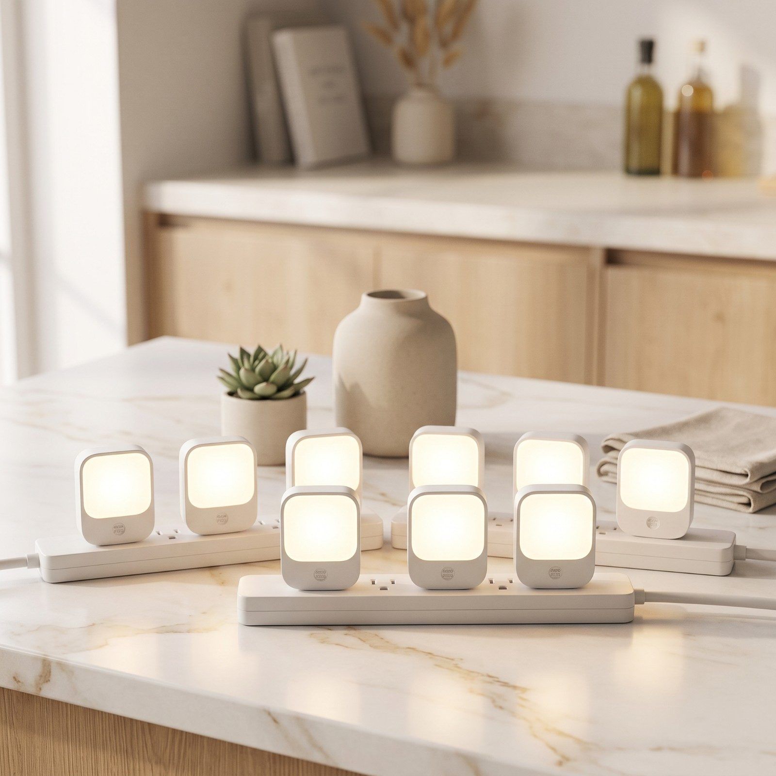 Sujeet Night Light, Night Lights Plug into Wall 8-Pack, Nightlight Plug in Night Light, Dusk to Dawn Night Lamp Led (Warm White)