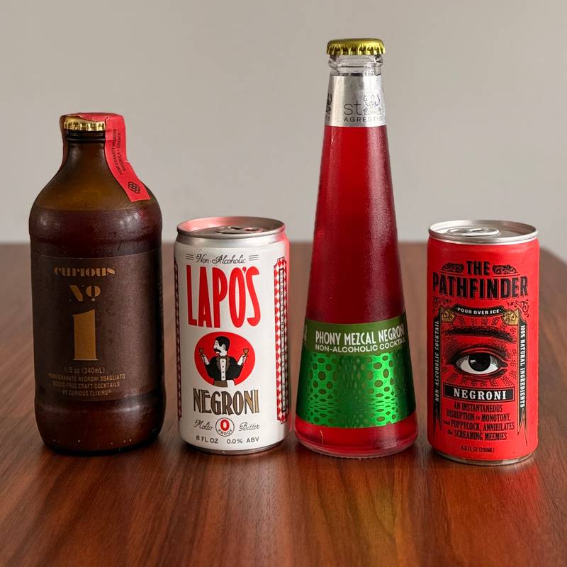 a line up of NA Negronis