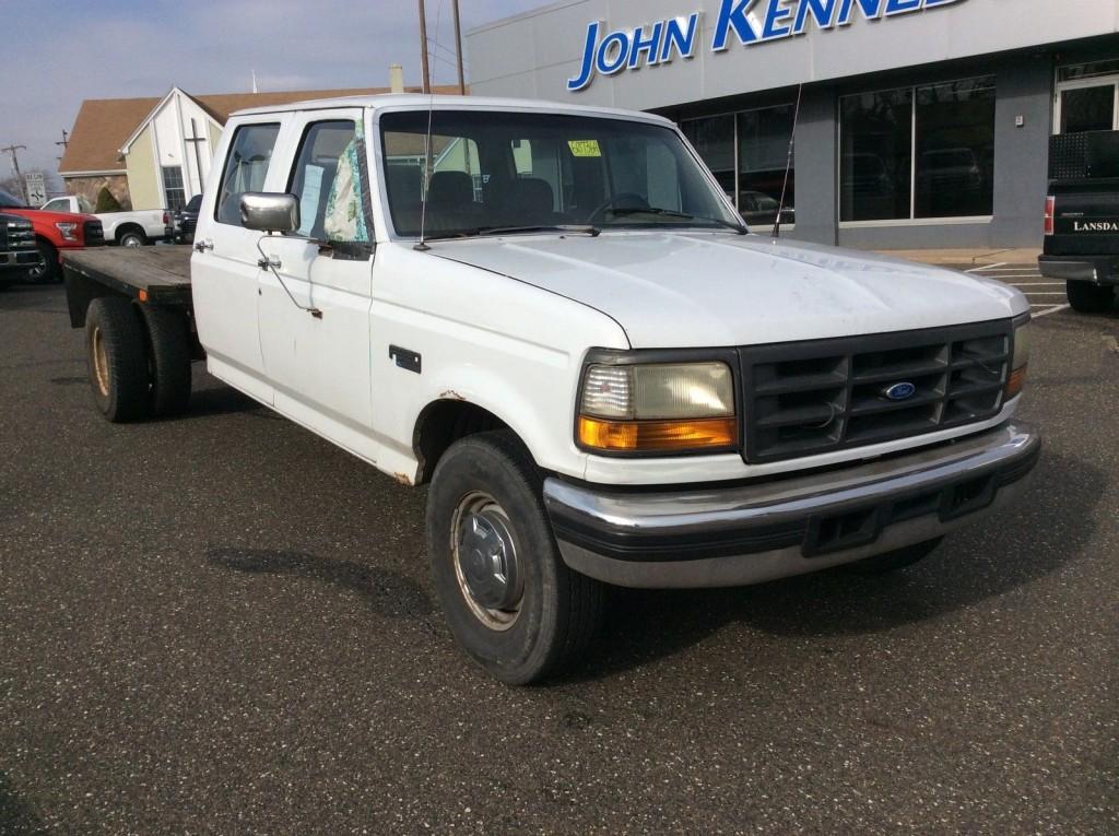 1993 Ford F 350 7.3l IDI Diesel Dually Tow Haul Flatbed Landscape Work